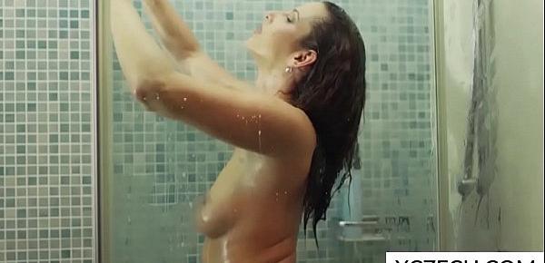  Erotic MILF mom showing body in the shower